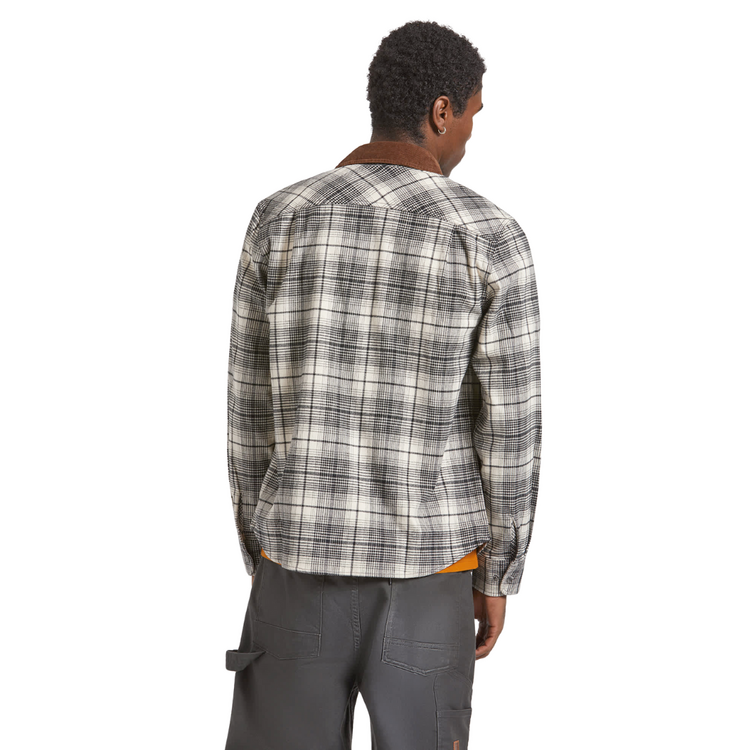 Brixton BRIXTON BUILDERS BOWERY PERF FLANNEL OFF WHITE/BLACK