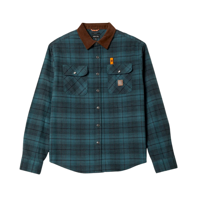 Brixton BRIXTON BUILDERS BOWERY PERF FLANNEL NIGHT SAGE/BLACK