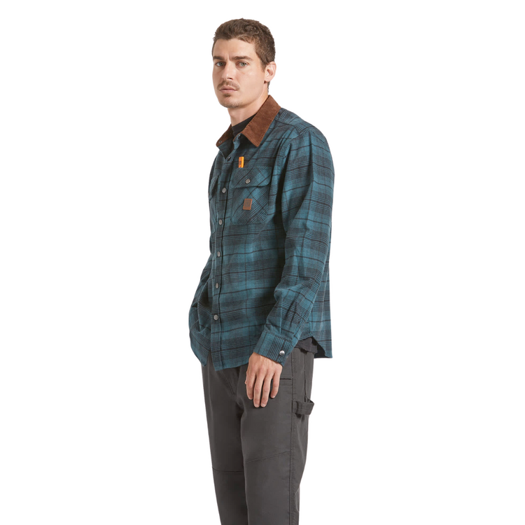 Brixton BRIXTON BUILDERS BOWERY PERF FLANNEL NIGHT SAGE/BLACK