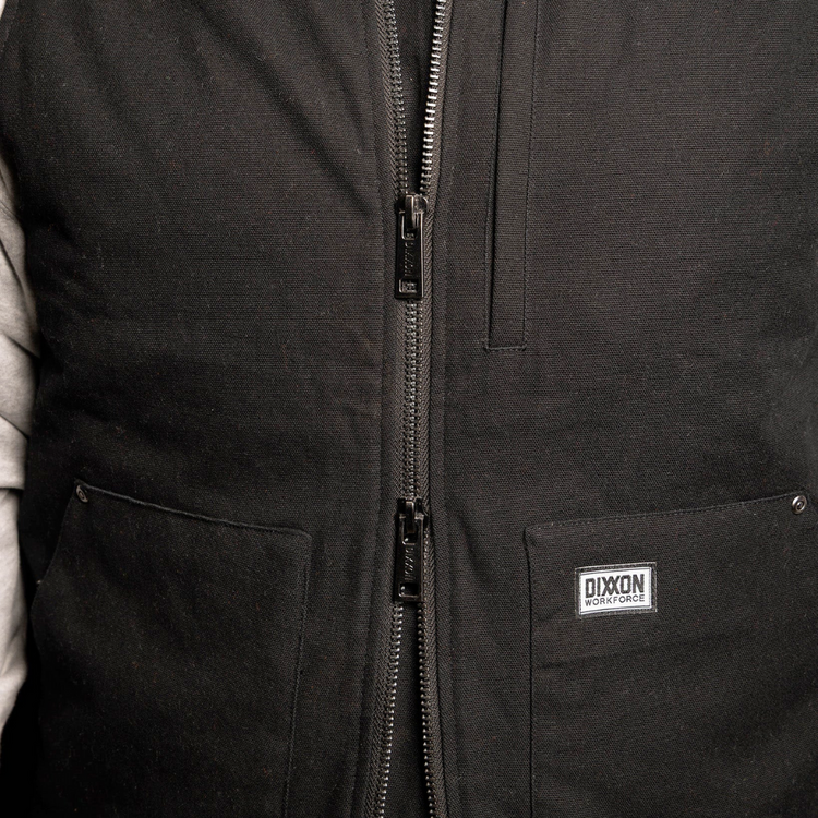 DIXXON DIXXON TRADESMAN WORK VEST BLACK