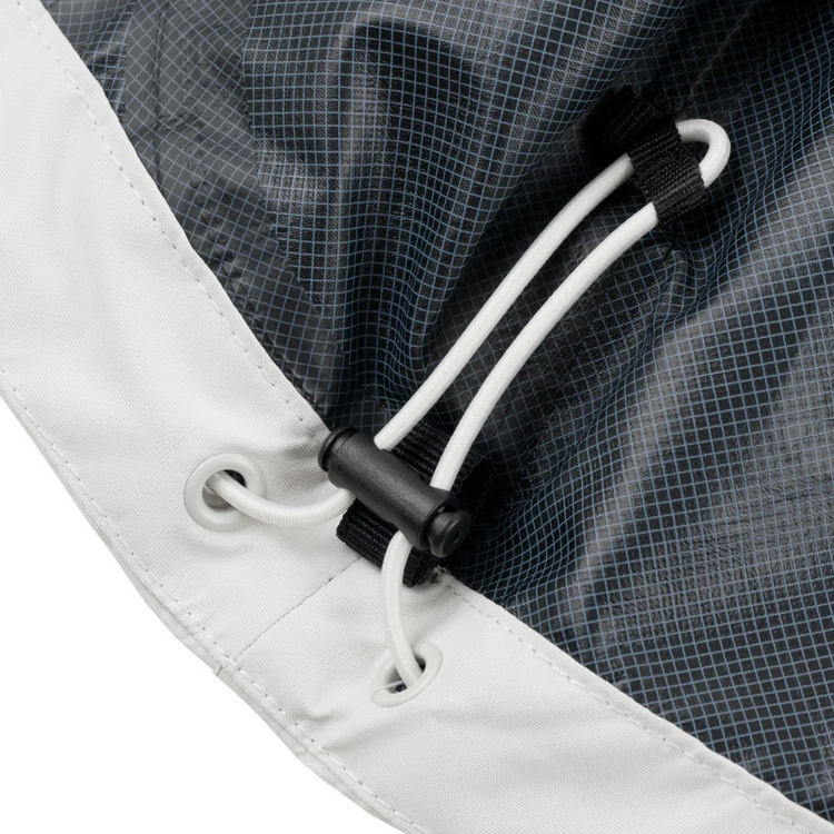 SOUVENIR SOUVENIR 2.5 PLY RECESSION JACKET MARSHMALLOW BLK