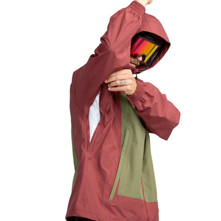 Volcom Volcom ARTHUR 3L JACKET BURNT RED