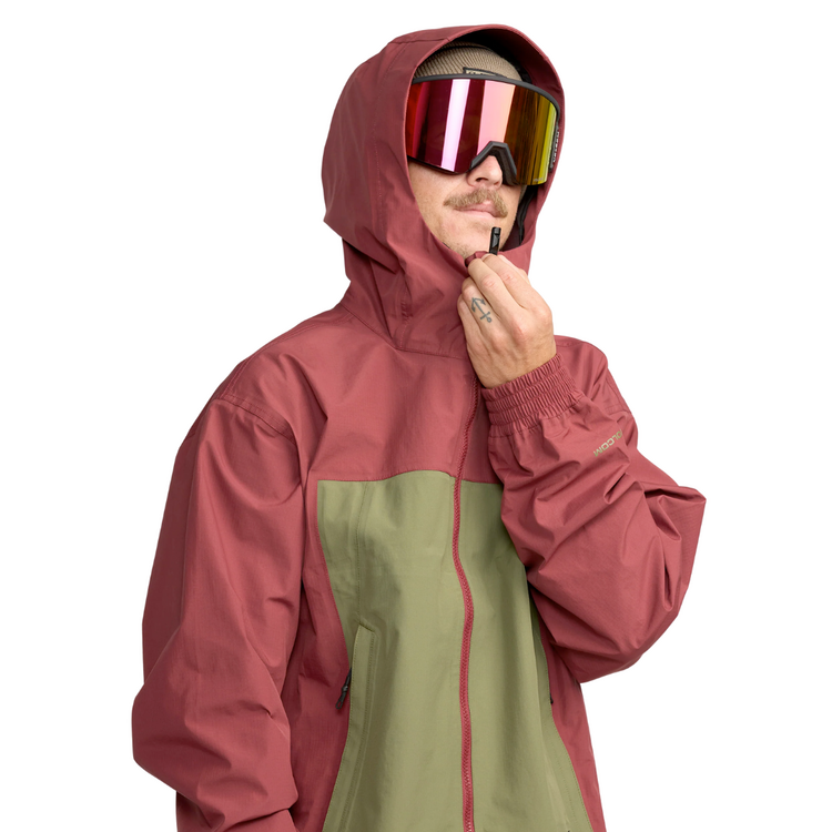 Volcom Volcom ARTHUR 3L JACKET BURNT RED