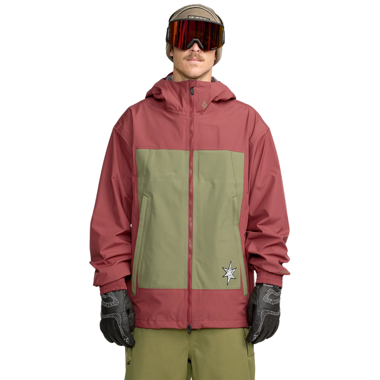 Volcom Volcom ARTHUR 3L JACKET BURNT RED