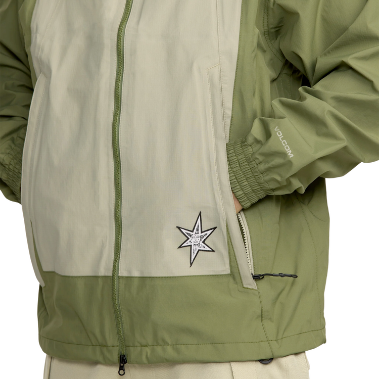 Volcom Volcom ARTHUR 3L JACKET DARK OLIVE