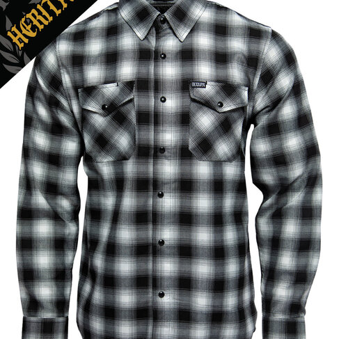 DIXXON DIXXON CRENSHAW HERITAGE FLANNEL BLACK/WHITE