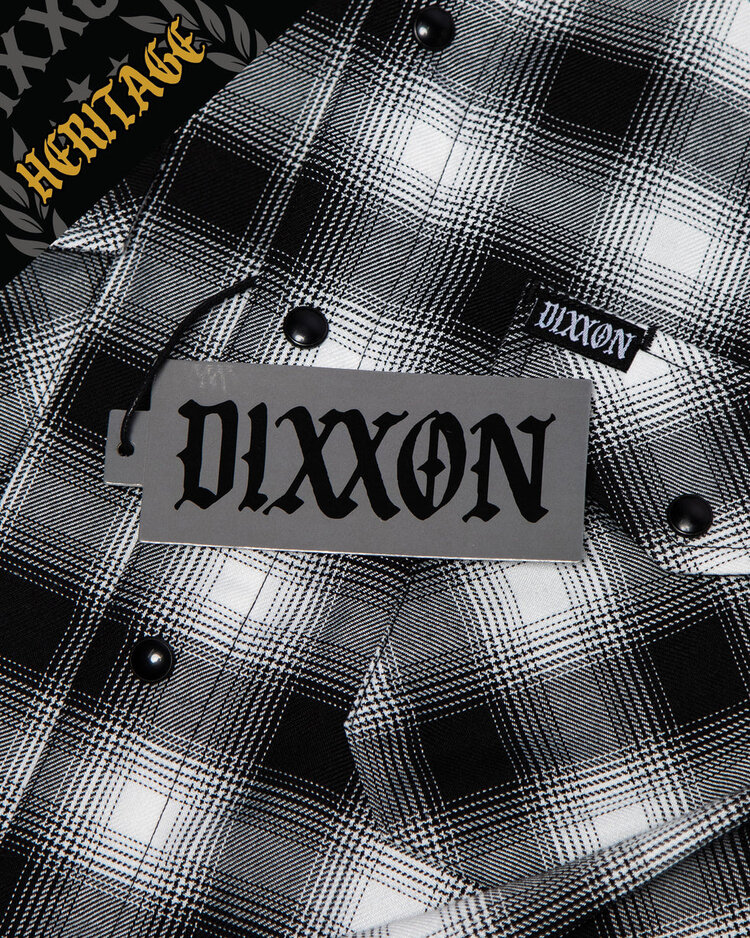DIXXON DIXXON CRENSHAW HERITAGE FLANNEL BLACK/WHITE