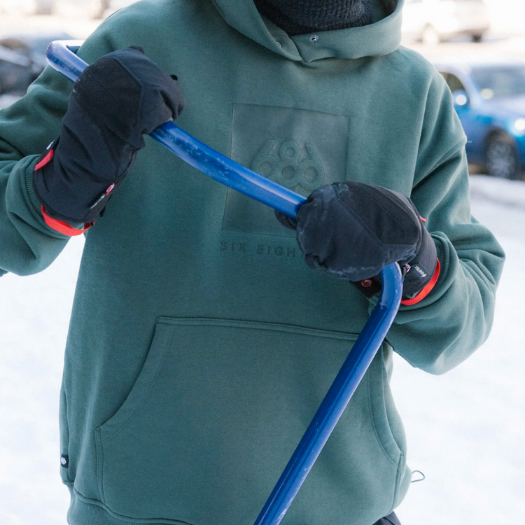 686 686 KNOCKOUT LOGO PREMIUM HW PO HOODY MOSS GREEN