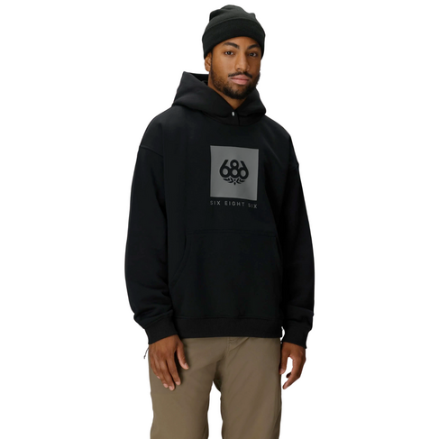 686 686 KNOCKOUT LOGO PREMIUM HW PO HOODY BLACK PRINT