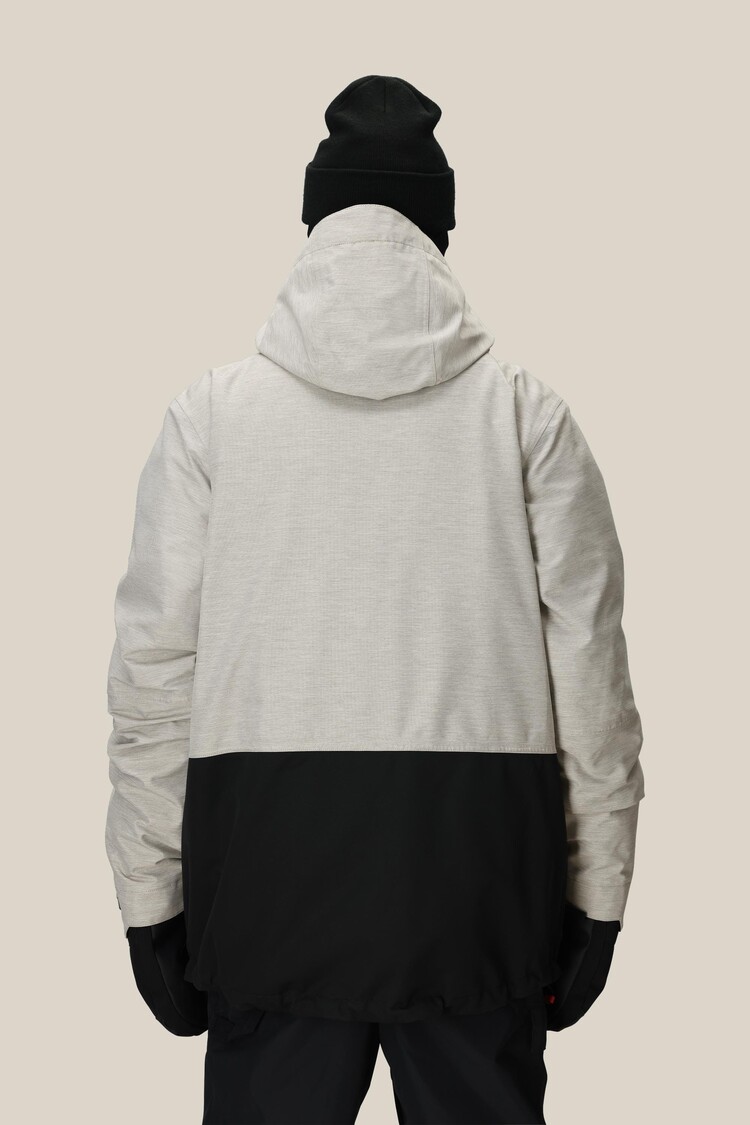 686 686 MENS SMARTY 3-IN-1 FORM JACKET WHITE HEATHER COLOR BLOCK