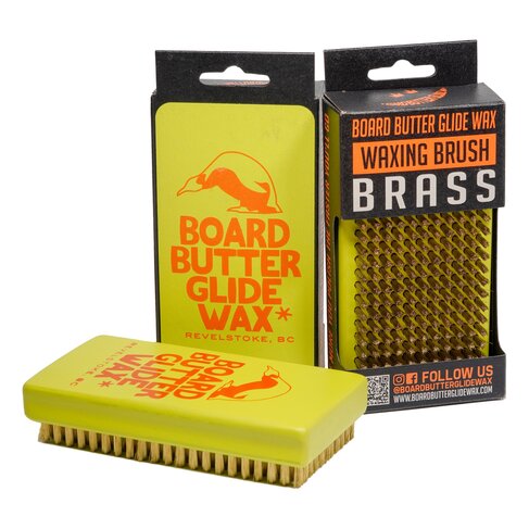 Board Butter Glide Wax BOARD BUTTER GLIDE WAX Hand Brush - Brass