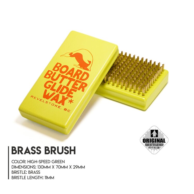 Board Butter Glide Wax BOARD BUTTER GLIDE WAX Hand Brush - Brass