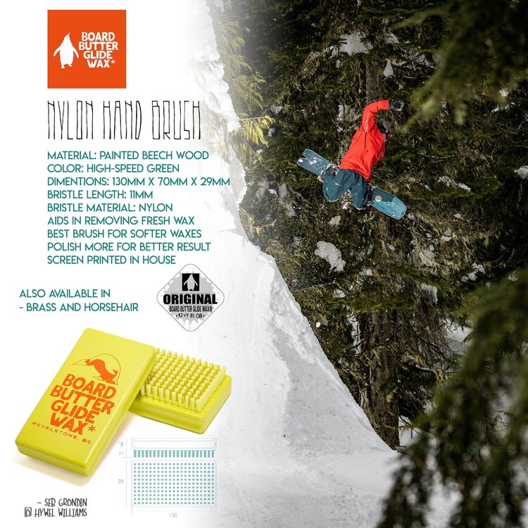 Board Butter Glide Wax BOARD BUTTER GLIDE WAX Hand Brush - Nylon