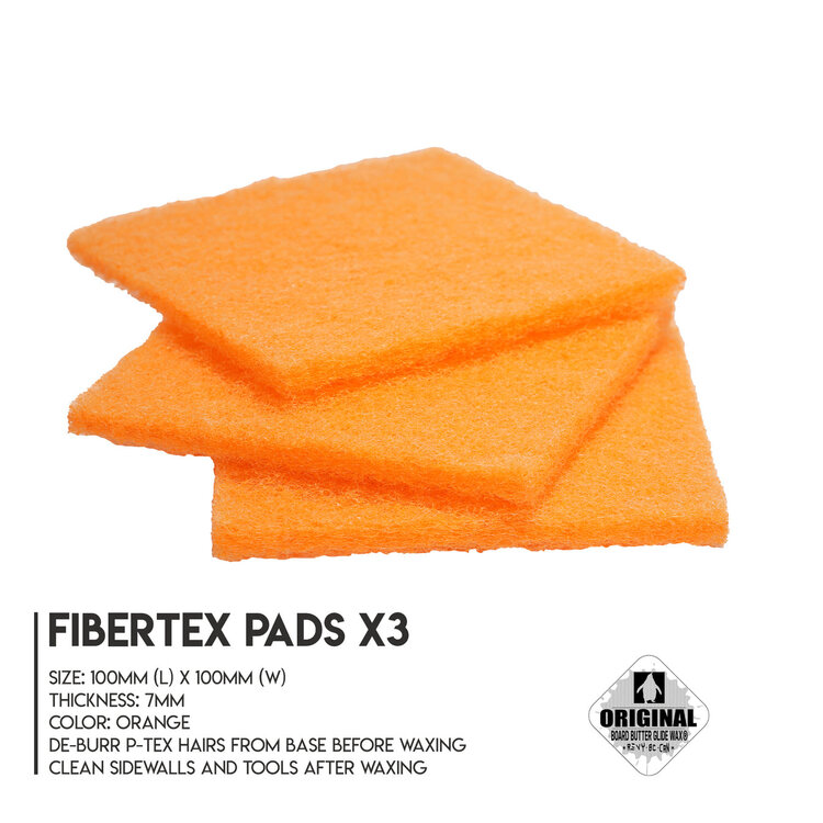 Board Butter Glide Wax BOARD BUTTER GLIDE WAX Fibertex Pads   (3 Packs)