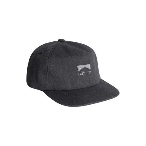 AUTUMN Autumn WASHED CANVAS STRAPBACK BLACK
