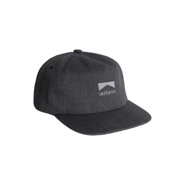 AUTUMN Autumn WASHED CANVAS STRAPBACK BLACK