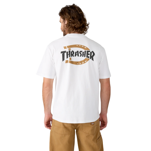 DICKIES DICKIESxTHRASHER TEE WHITE