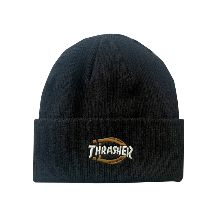 DICKIES DICKIESxTHRASHER KNIT BEANIE BLK