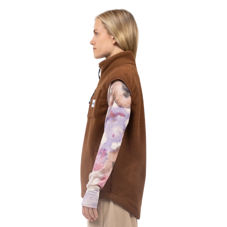 EIVY Eivy LUMBERJACKIE SHERPA VEST BROWN
