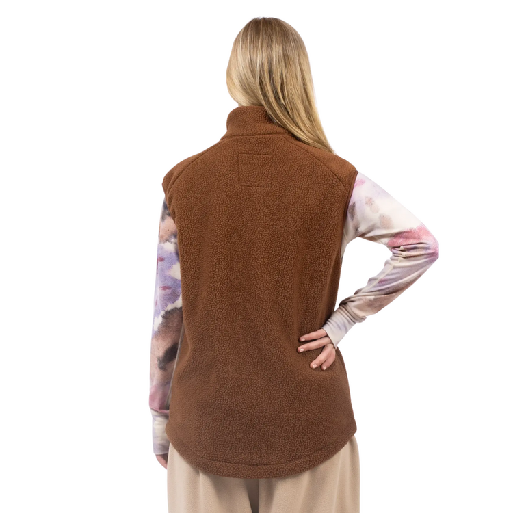EIVY Eivy LUMBERJACKIE SHERPA VEST BROWN