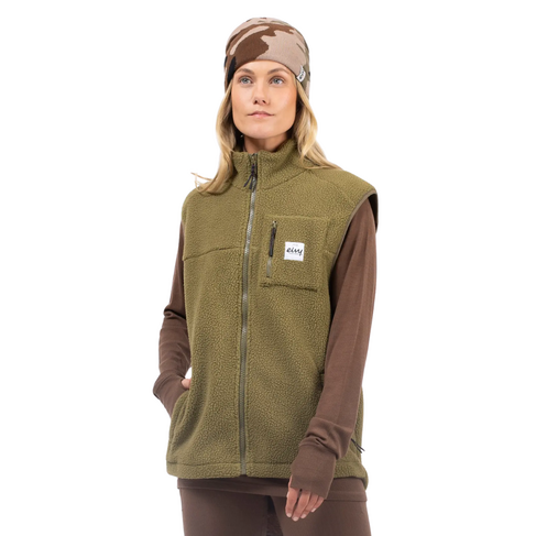 EIVY Eivy LUMBERJACKIE SHERPA VEST OLIVE