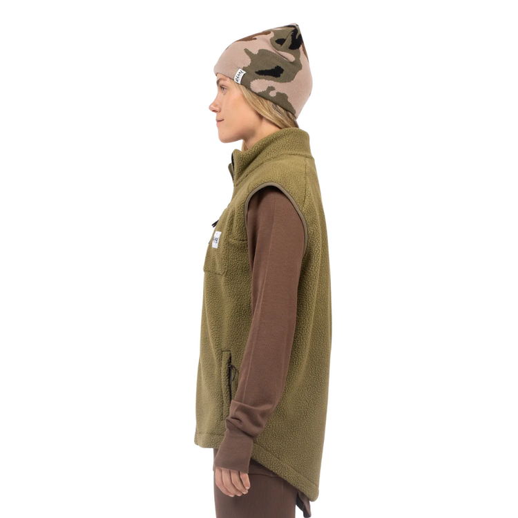 EIVY Eivy LUMBERJACKIE SHERPA VEST OLIVE