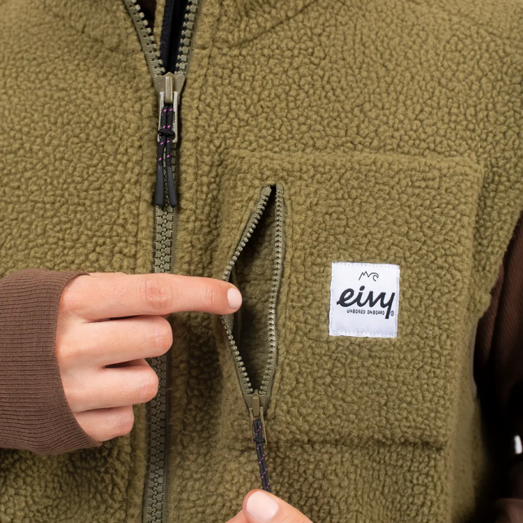 EIVY Eivy LUMBERJACKIE SHERPA VEST OLIVE