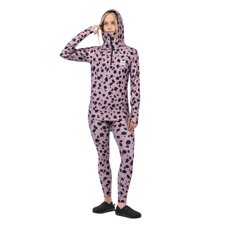 EIVY Eivy ICECOLD ZIPHOOD TOP WOODROSE CHEETAH