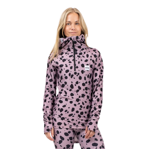 EIVY Eivy ICECOLD ZIPHOOD TOP WOODROSE CHEETAH