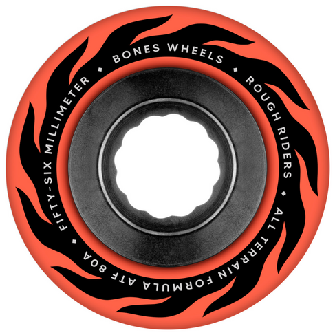 BONES BONES ATF ROUGH RIDERS ETERNAL FLAME 80A RED 56MM