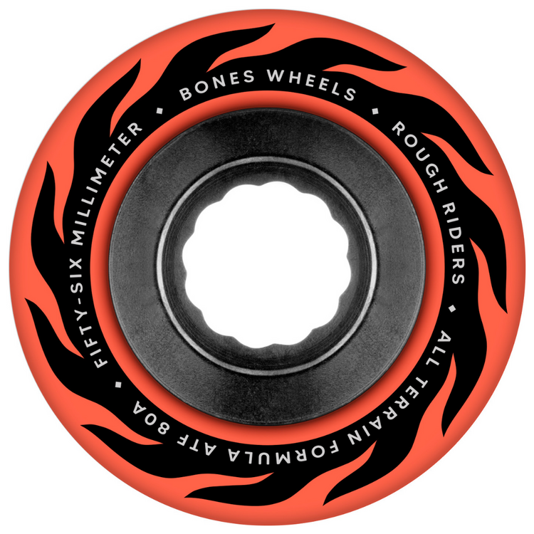 BONES BONES ATF ROUGH RIDERS ETERNAL FLAME 80A RED 56MM