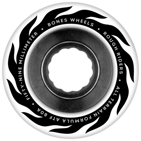 BONES BONES ATF ROUGH RIDERS ETERNAL FLAME 80A WHITE 56MM