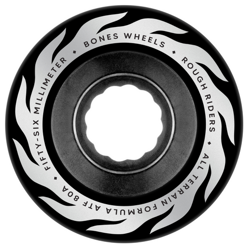 BONES BONES ATF ROUGH RIDERS ETERNAL FLAME 80A BLACK 56MM