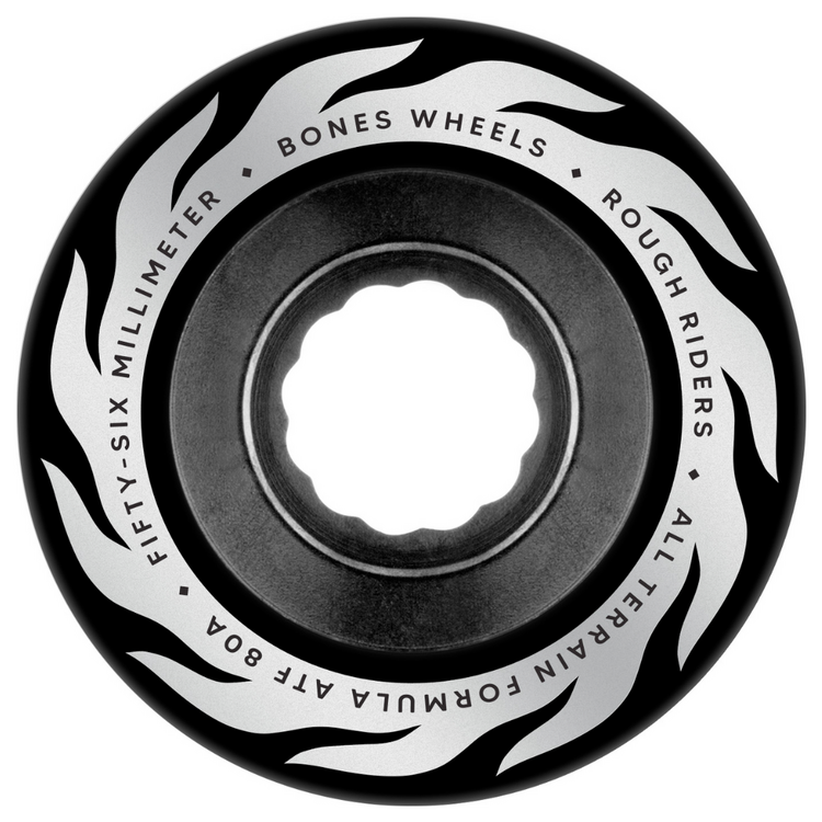 BONES BONES ATF ROUGH RIDERS ETERNAL FLAME 80A BLACK 56MM