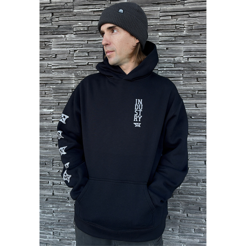 Industry INDUSTRY STACKED HOODIE BLACK
