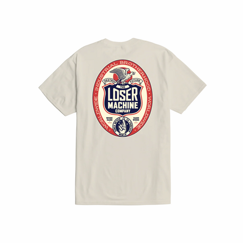 LOSER MACHINE Loser Machine WORK HARD TEE CREAM