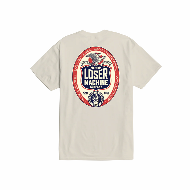 LOSER MACHINE Loser Machine WORK HARD TEE CREAM