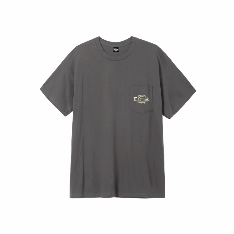 LOSER MACHINE Loser Machine UPPER CLASS POCKET TEE CHARCOAL