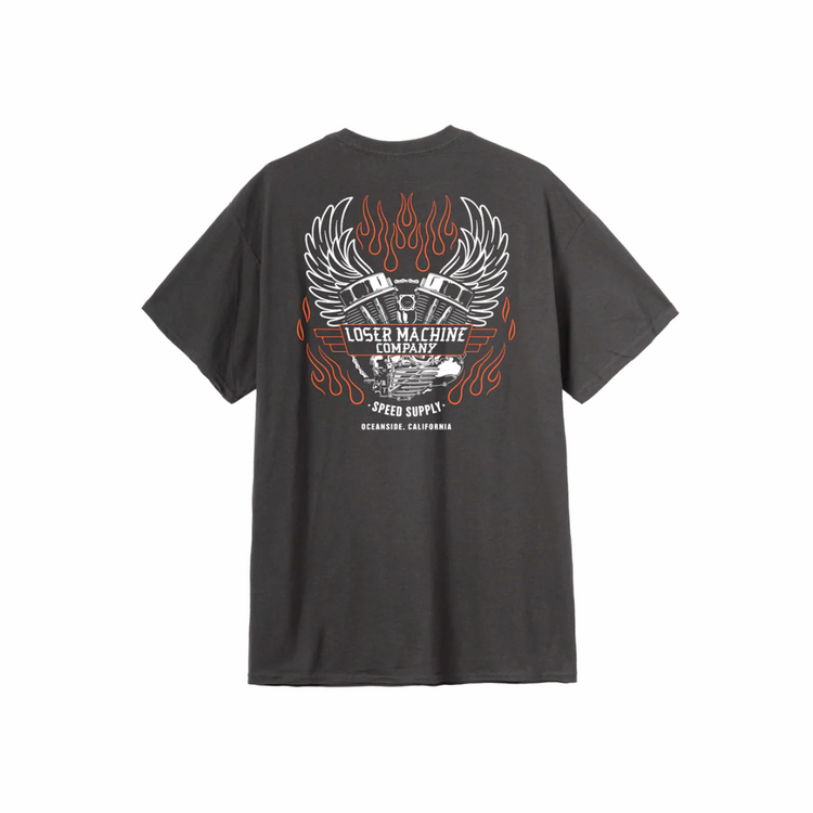 LOSER MACHINE Loser Machine FLY WHEEL POCKET TEE BLACK
