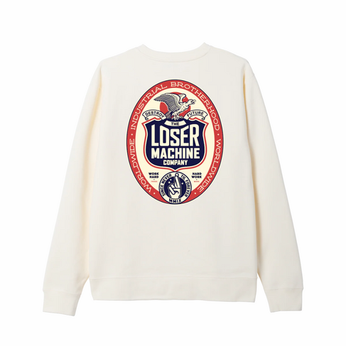 LOSER MACHINE Loser Machine WORK HARD HW CREW BONE