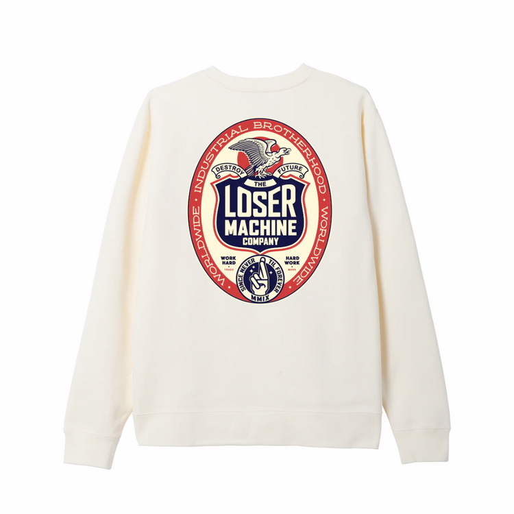 LOSER MACHINE Loser Machine WORK HARD HW CREW BONE