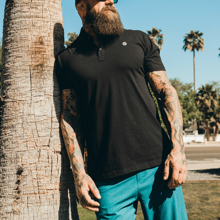 DIXXON DIXXON ATHLETIC PREMIUM POLO BLK