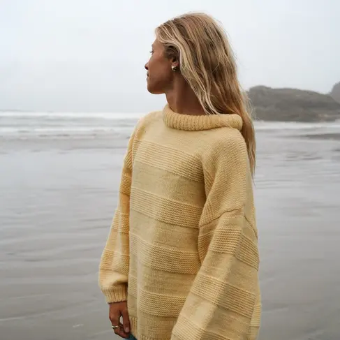 NOTICE THE RECKLESS NOTICE THE RECKLESS BUTTER YELLOW SWEATER