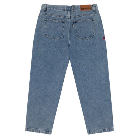Loviah LOVIAH - OG BAGGY 5 POCKET DENIM PANTS - INDIGO MEDIUM ACID WASH