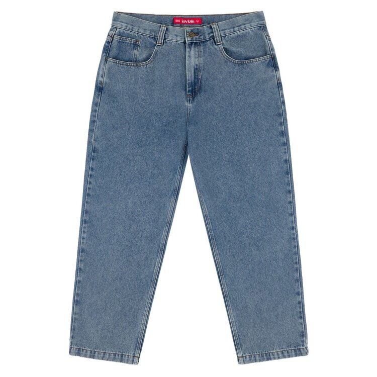 Loviah LOVIAH - OG BAGGY 5 POCKET DENIM PANTS - INDIGO MEDIUM ACID WASH