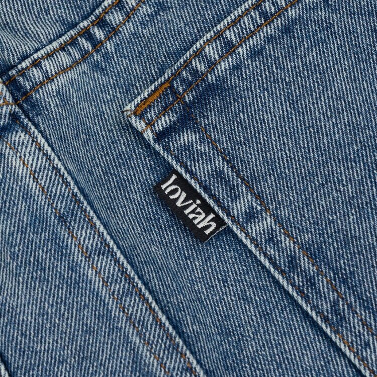 Loviah LOVIAH - OG BAGGY 5 POCKET DENIM PANTS - INDIGO MEDIUM ACID WASH