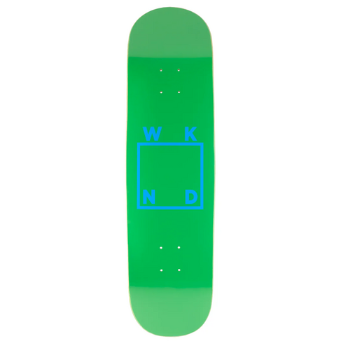 WKND DECK LOGO GREEN 8.25