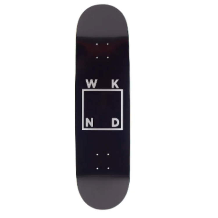 WKND DECK LOGO BLACK 8.375