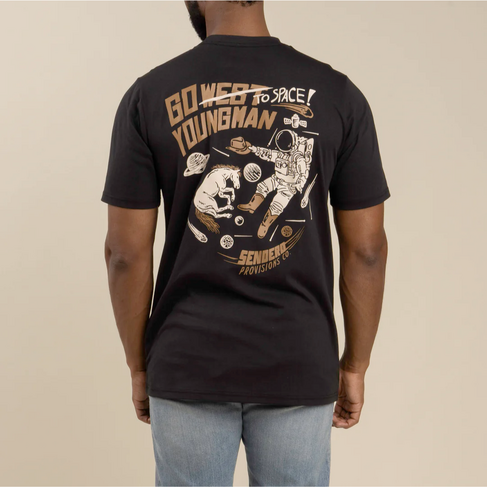 SENDERO Sendero TO SPACE T-SHIRT BLACK
