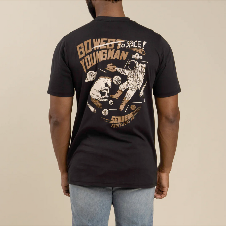 SENDERO Sendero TO SPACE T-SHIRT BLACK